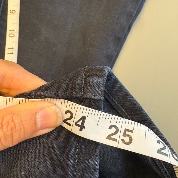 Banana Republic Women's Dark Straight cropped Leg HIgh-rise Denim Jeans size 26 - Picture 6 of 8